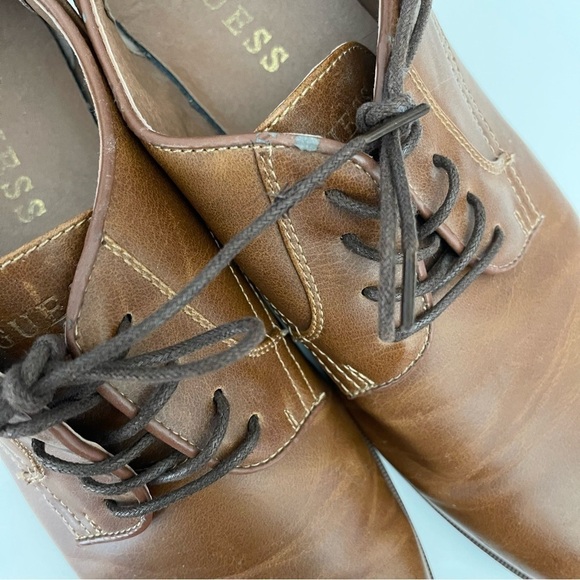 Men's Guess Brown Oxford Faux Leather Shoes size 12M - Picture 8 of 8